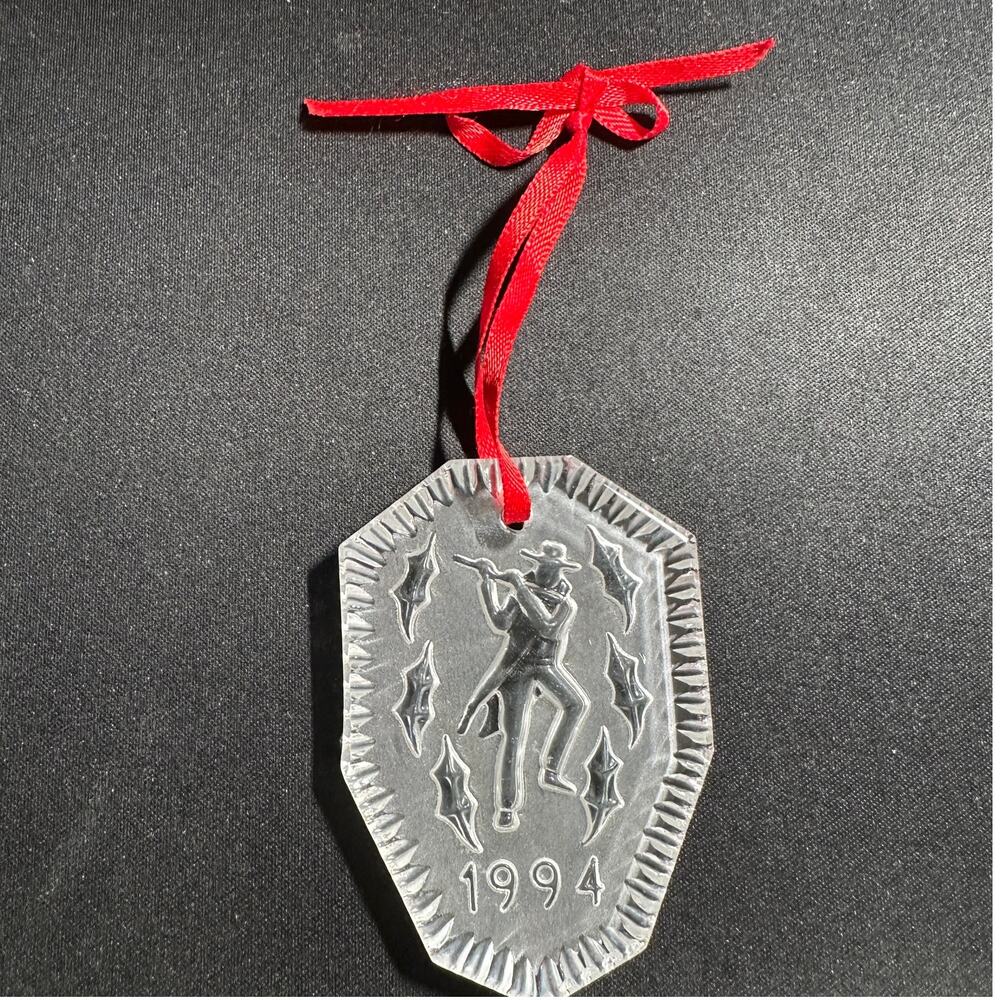 Waterford Crystal 1994 12 Days of Christmas Ornament Piper Original Box